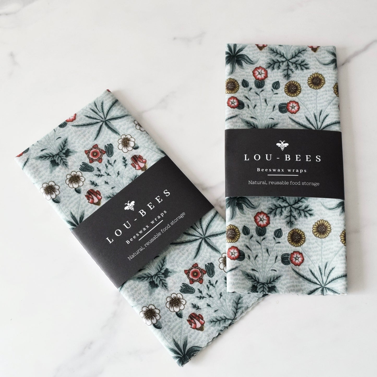 Bread Beeswax Wrap XXL, William Morris Print,