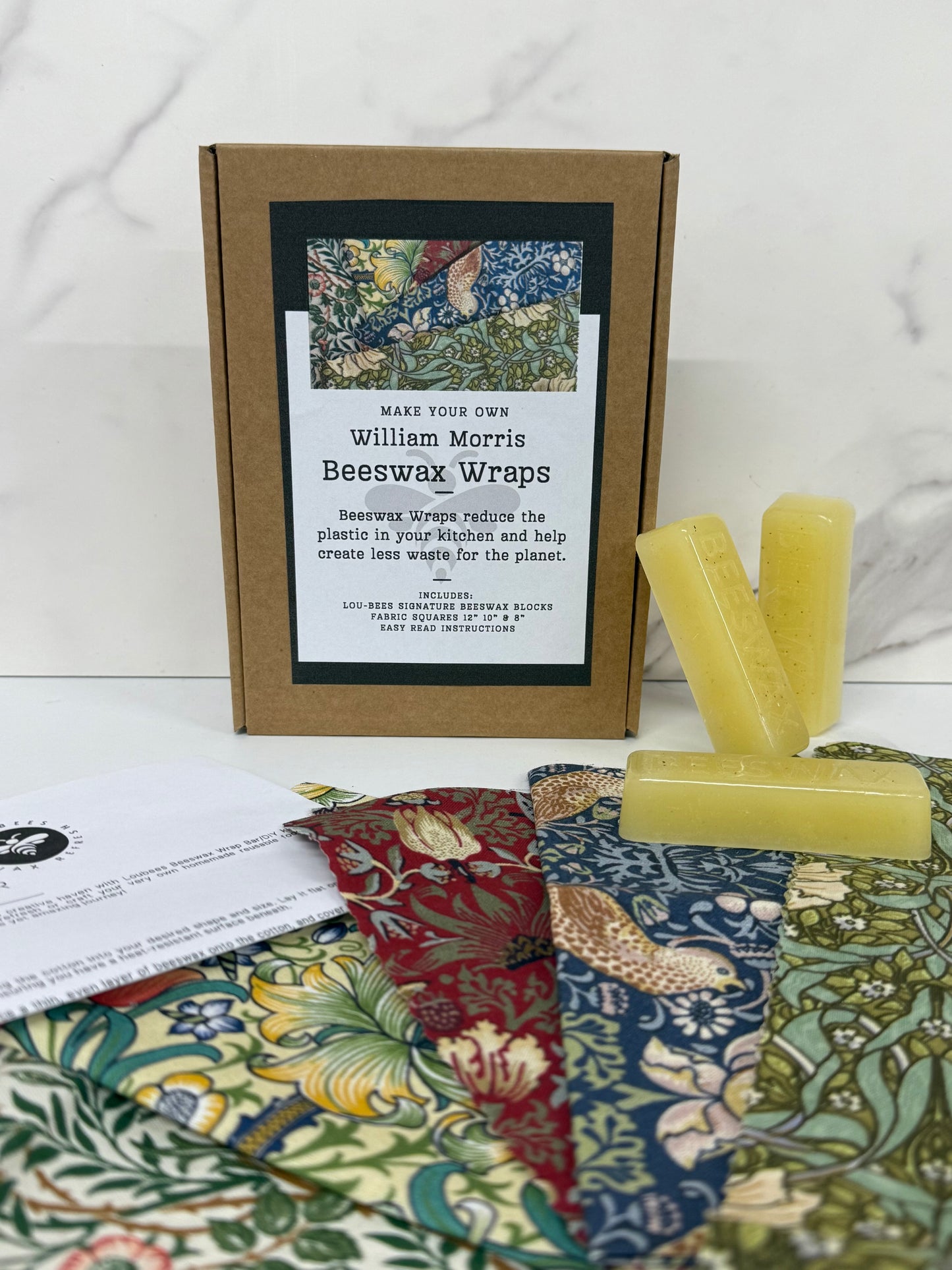 Make Your Own Beeswax Wraps William Morris Fabric.