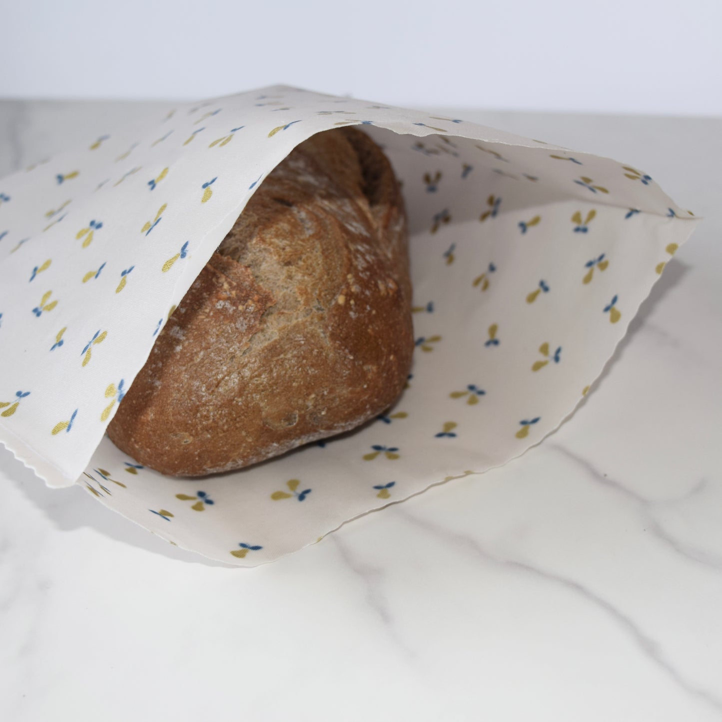 Gold Metallic Pears Beeswax Bag