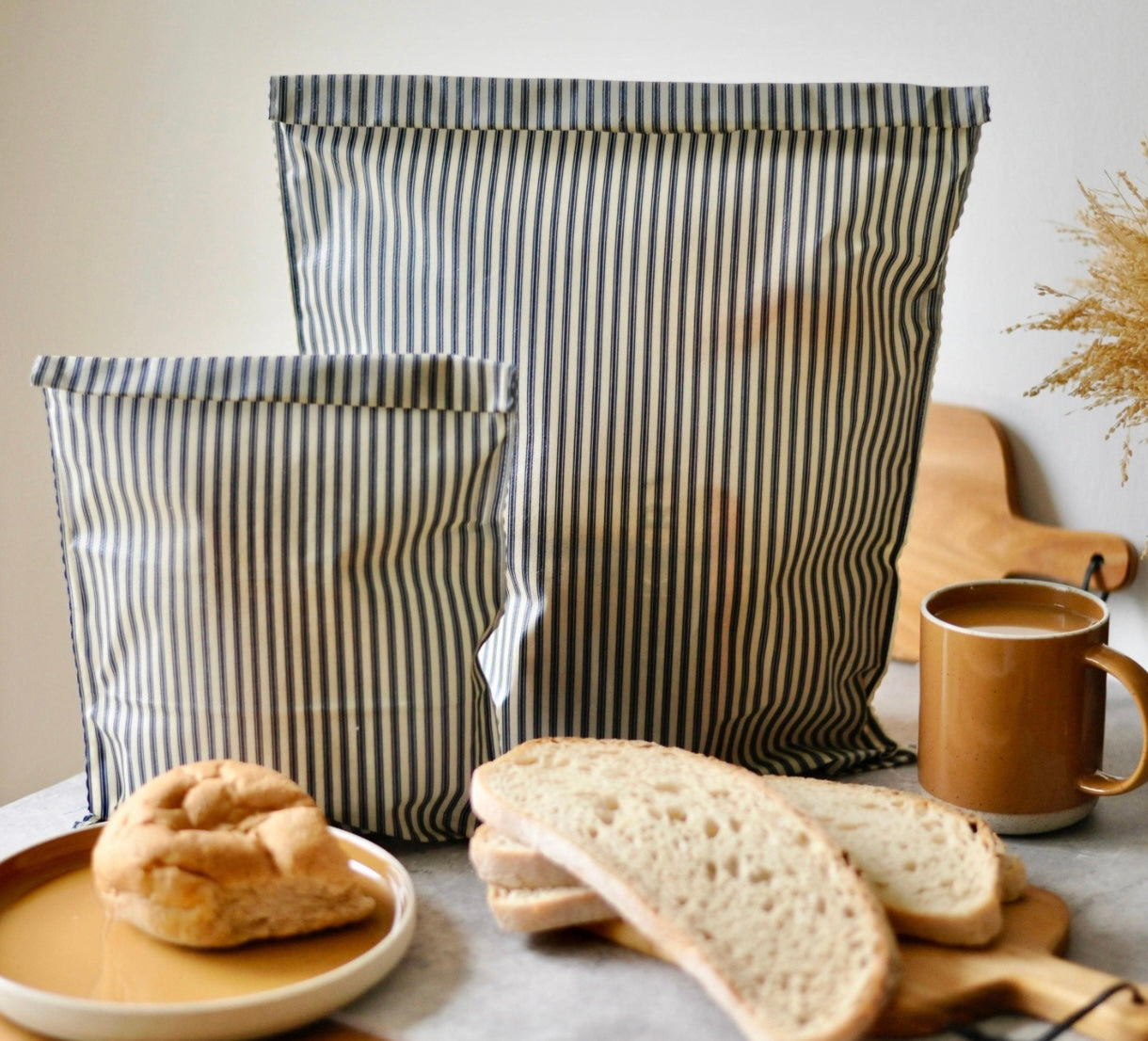 Lou-bees Pure Organic Cotton Navy Striped