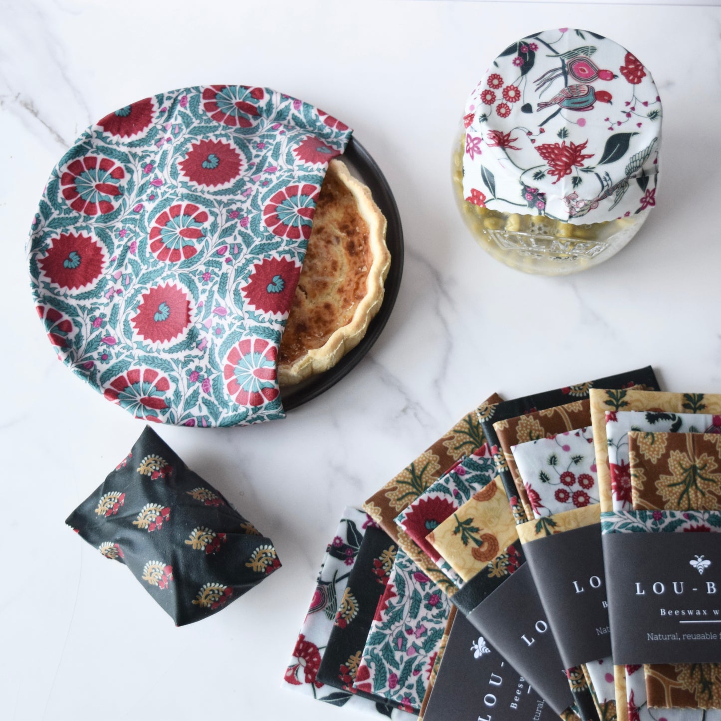 William Morris Indian Summer Beeswax Wraps