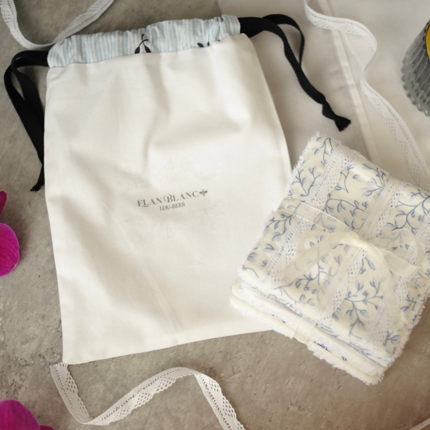 French Floral Reusable Eco-Friendly Makeup Wipes