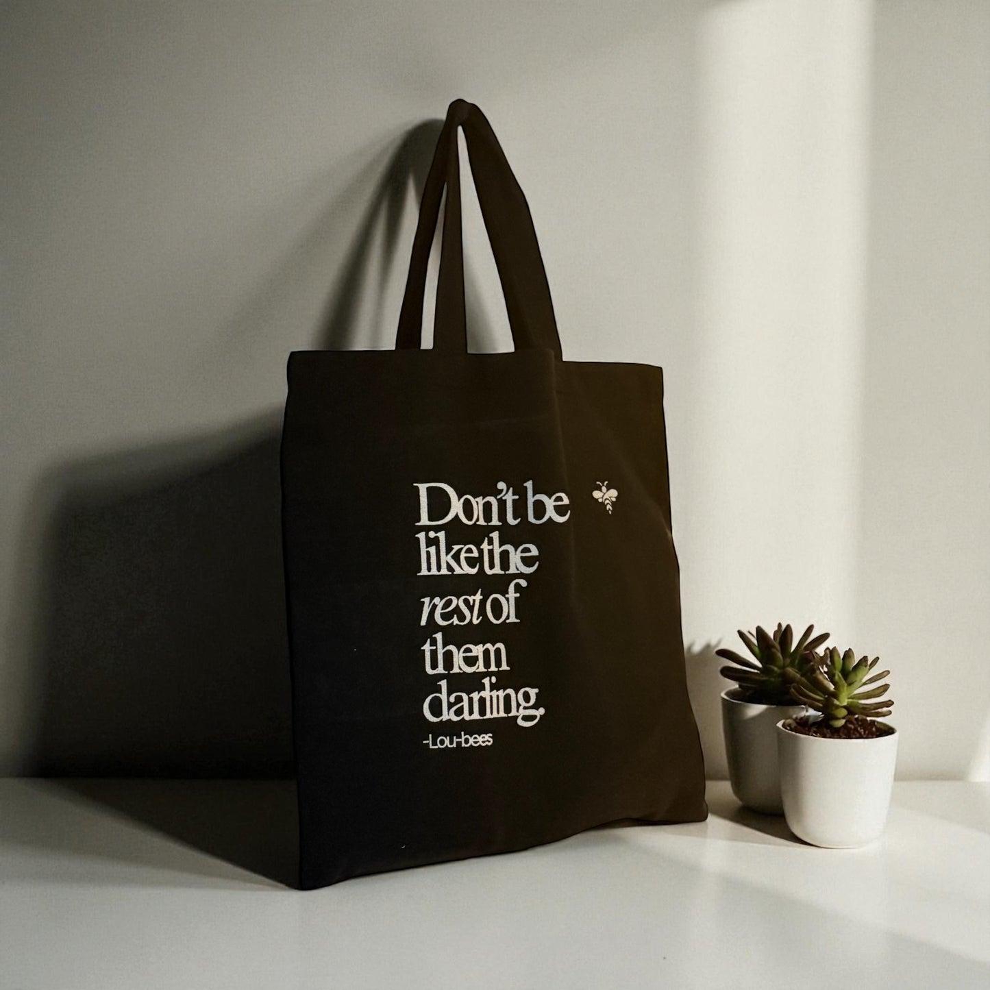 Hand Printed Lunch Tote Bag