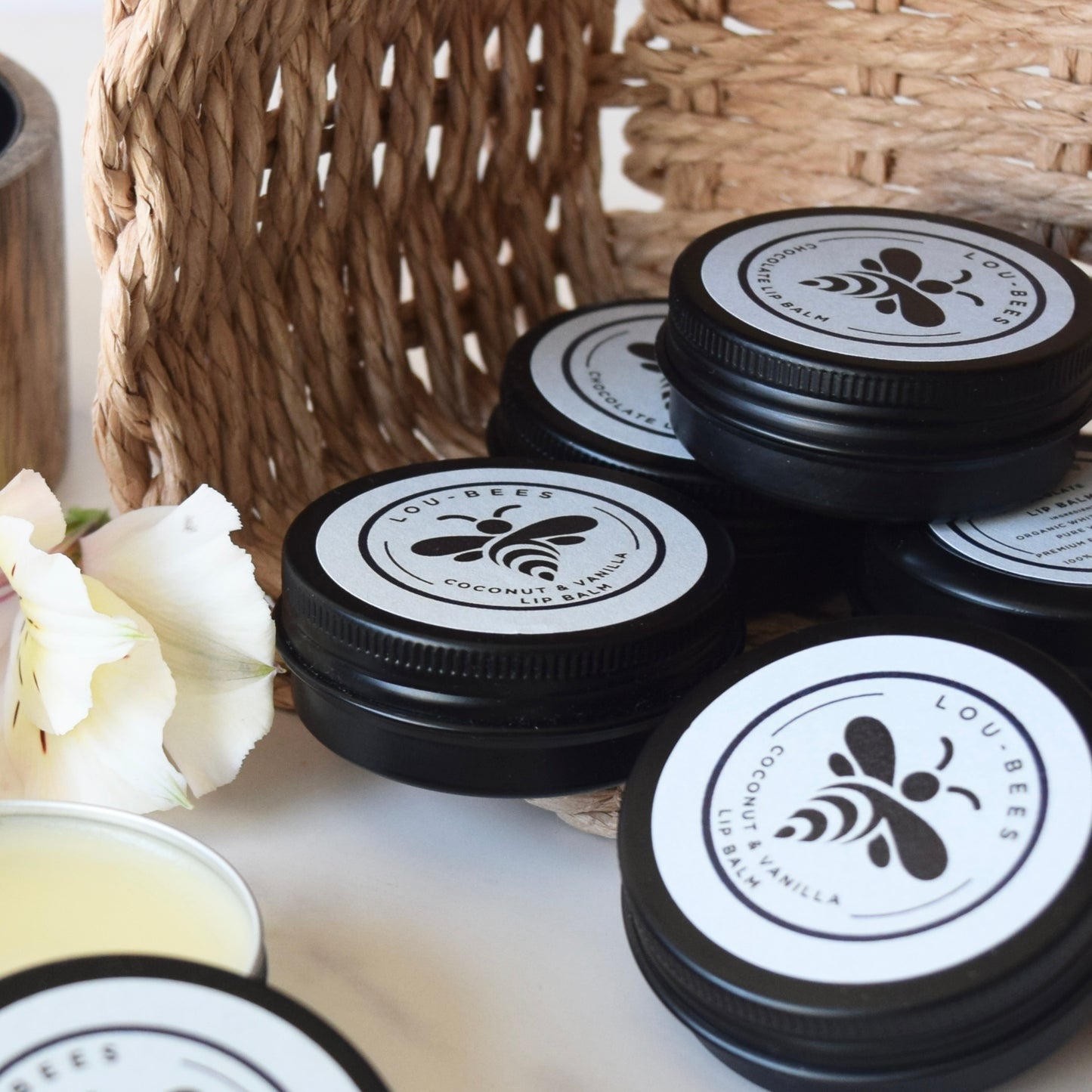 Lou-Bees Coconut & Vanilla Lip Balm