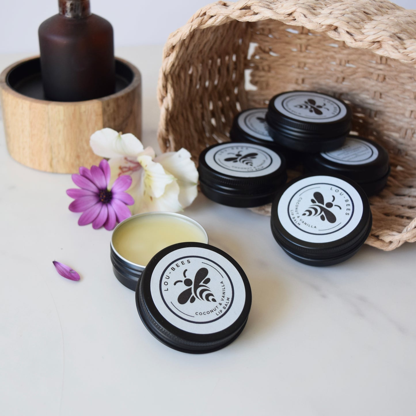 Lou-Bees Coconut & Vanilla Lip Balm