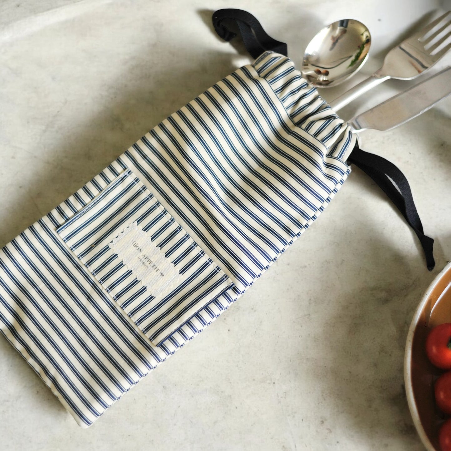 Lou-bees French style on the go cutlery bag.