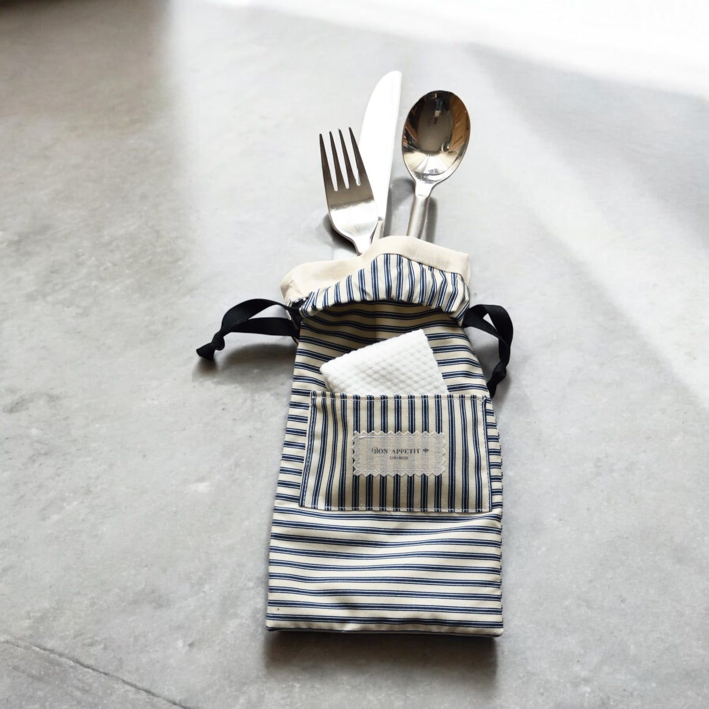 Lou-bees French style on the go cutlery bag.