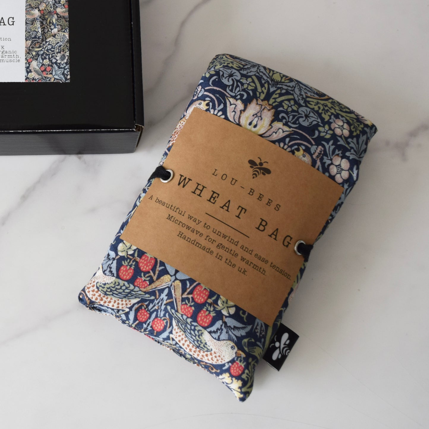 Wheat Bag, William Morris Strawberry thief Microwaveable Warmth.