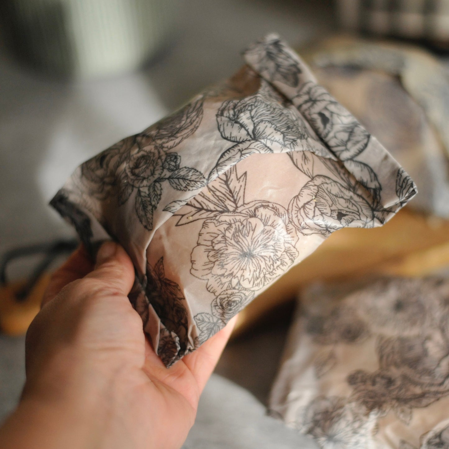 Ultra thin organic lightweight Beeswax food wraps 2pk