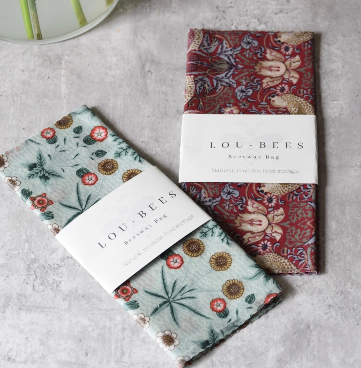 William Morris Daisy Beeswax Bag