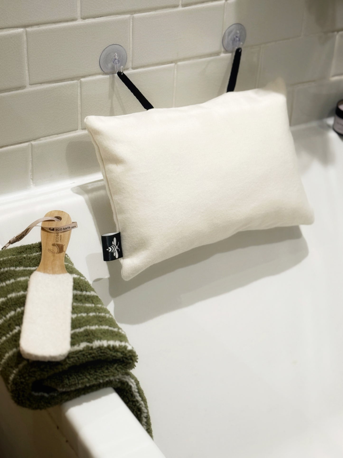 Luxury Bamboo Fleece bath pillow