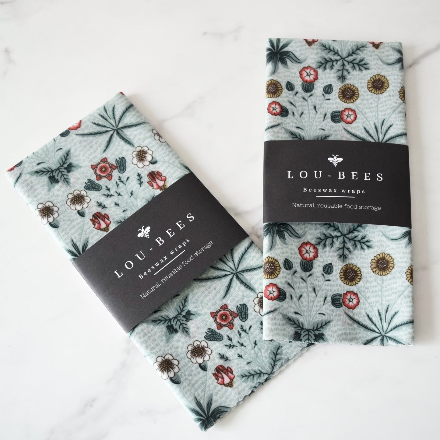 Bread Beeswax Wrap XXL, William Morris Print,