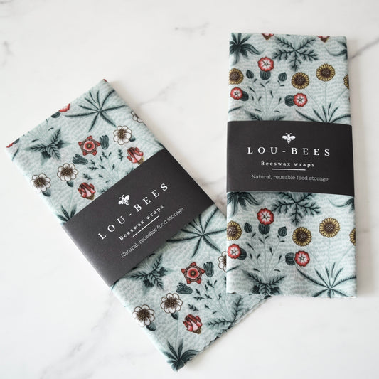 Bread Beeswax Wrap XXL, William Morris Print,